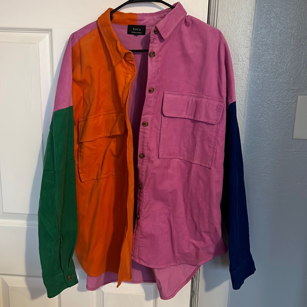 Vici Corduroy Shirt Jacket Shacket